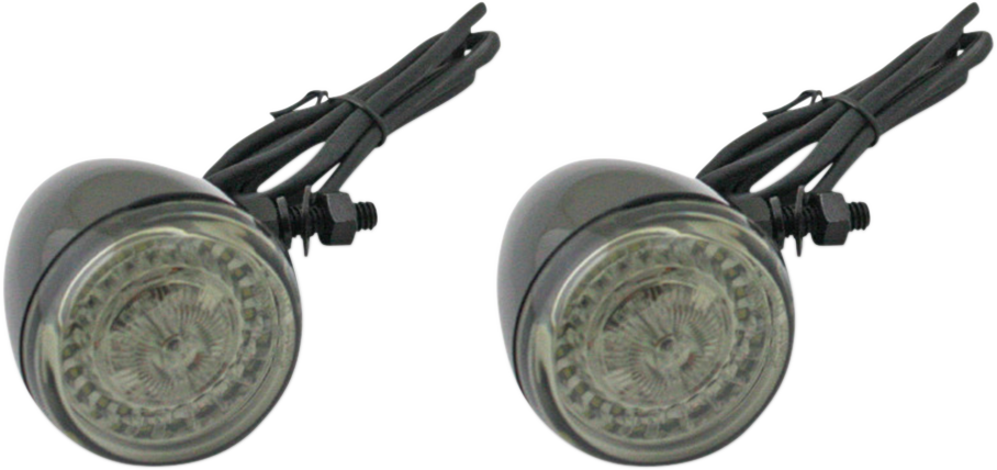 CUSTOM DYNAMICS PROBEAM®​ UNIVERSAL DYNAMIC RINGZ™​ FRONT LED TURN SIGNALS SIGNAL PB UNIV RINGS GBLK