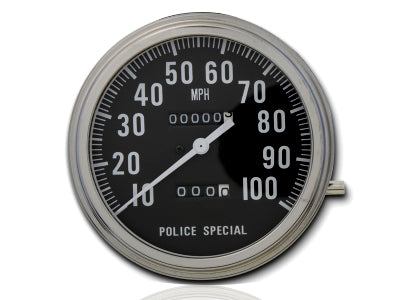 Police Special Speedometer 1:1 Ratio For Harley-Davidson Shovelhead 1962-1983