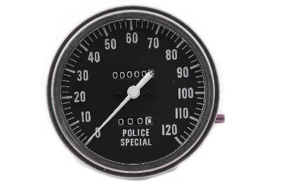 Police Special 1:1 MPH Speedometer For Harley-Davidson 1962-1983