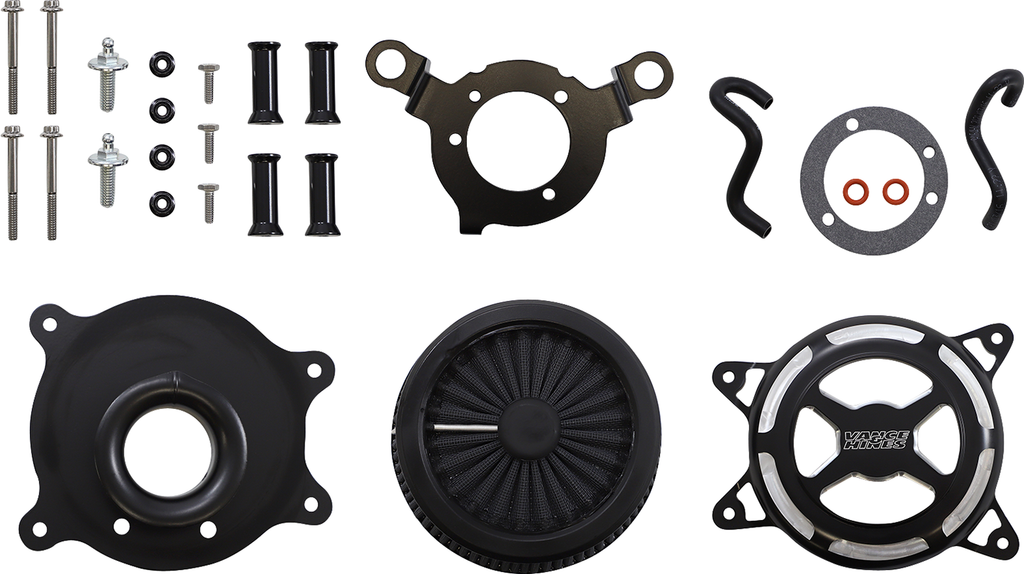 VO2 X Air Intakes Black Contrast For Harley Davidson