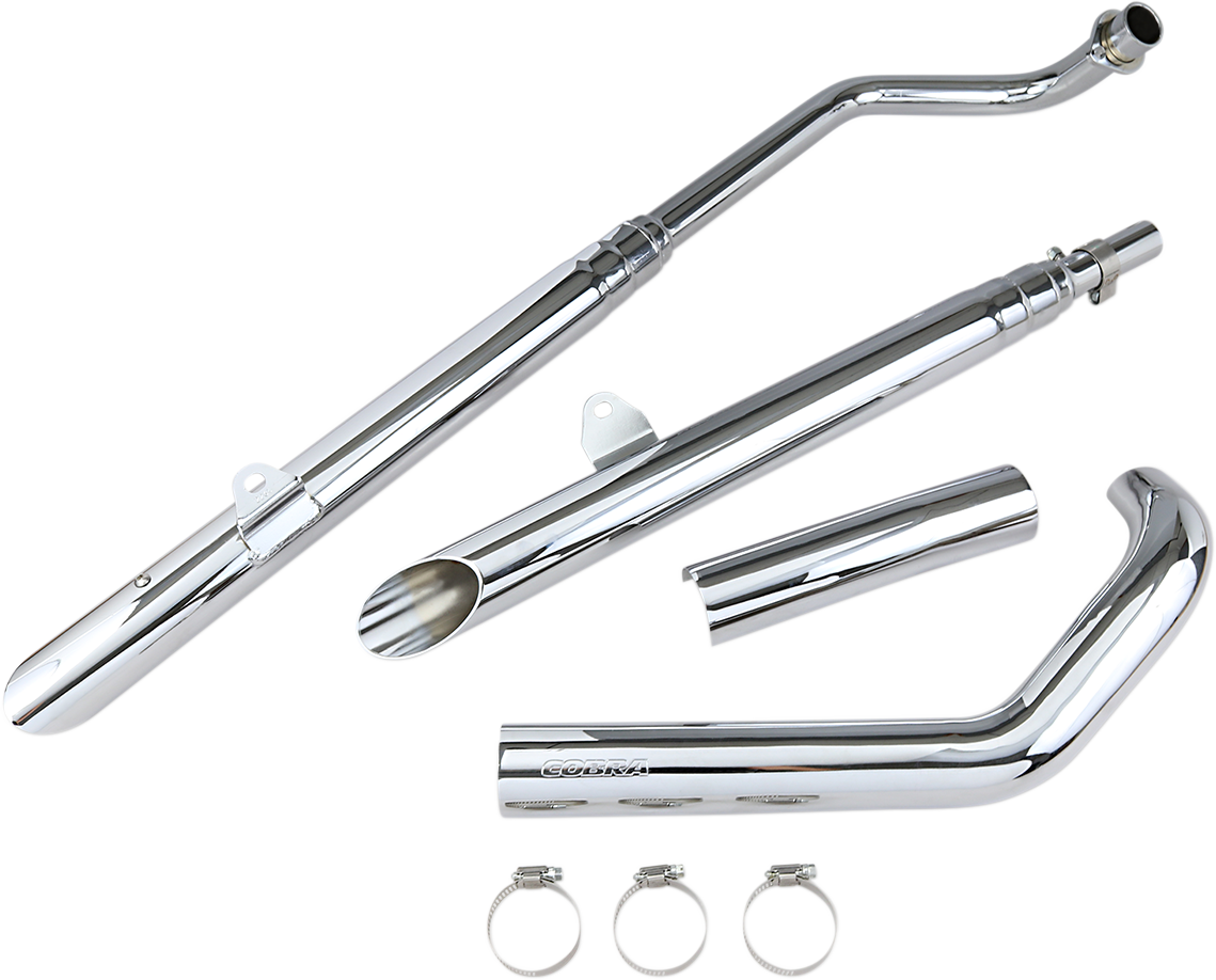 COBRA COMPLETE SLIP-ON MUFFLERS FOR METRIC CRUISERS MUFFLERS DRAG XVS650 VS
