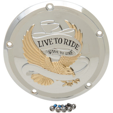 LIVE TO RIDE DERBY COVERS FOR HARLEY-DAVIDSON