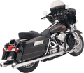 BASSANI XHAUST 4" SLIP-ON MUFFLERS FOR HARLEY-DAVIDSON 1995 - 2013 Chrome/Polished 4" Slip-On Mufflers