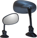 PARTS UNLIMITED MINI FAIRING MOUNT MIRRORS MIRROR PU MINI OVAL CARB.