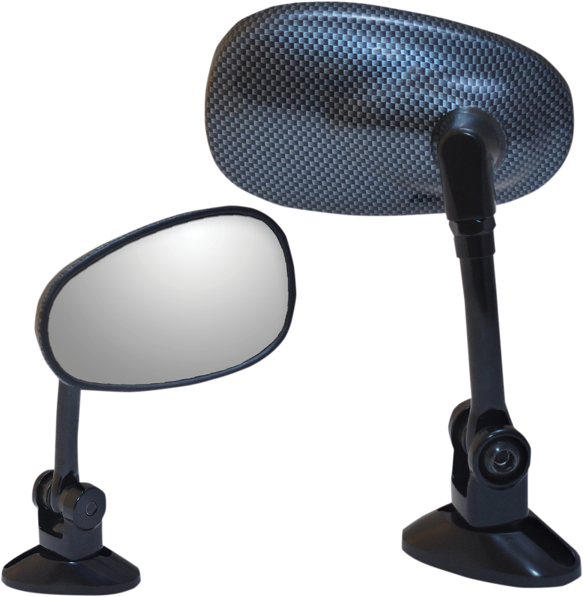 PARTS UNLIMITED MINI FAIRING MOUNT MIRRORS MIRROR PU MINI OVAL CARB.