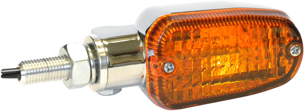 K&S TECHNOLOGIES DOT-COMPLIANT/E-MARKED ALUMINUM BODY TURN SIGNALS TRN SIG DOT&E S/F AMB/CH