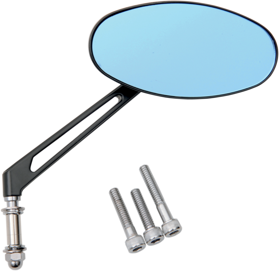 DRAG SPECIALTIES DRAG-NESS STEALTH I AND II MIRRORS MIRROR BLU STLTH I BLK