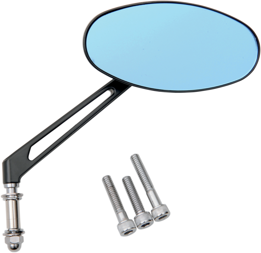 DRAG SPECIALTIES DRAG-NESS STEALTH I AND II MIRRORS MIRROR BLU STLTH I BLK