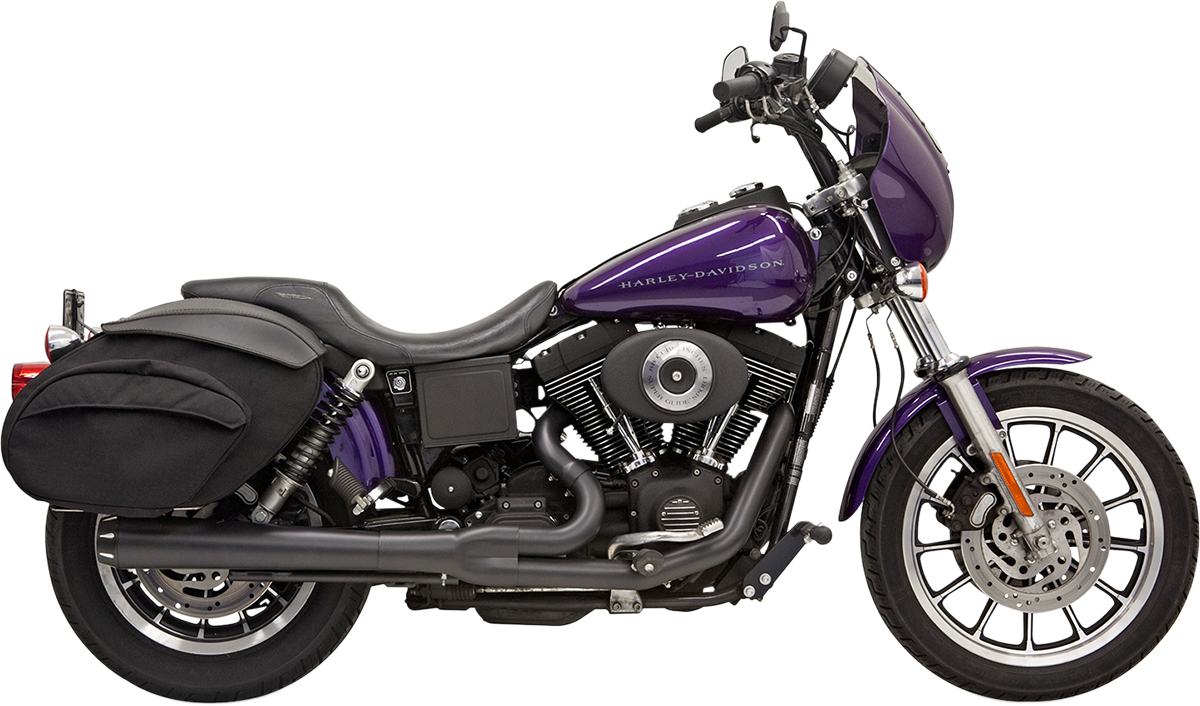 BASSANI XHAUST ROAD RAGE 2-INTO-1 SYSTEMS FOR HARLEY-DAVIDSON 1995 - 2000 Black Long Road Rage 2-Into-1 Exhaust System