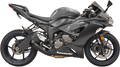 BASSANI XHAUST 4" MEGAPHONE SLIP-ON MUFFLERS MUFFLER S/O ZX6R ZX636 BK