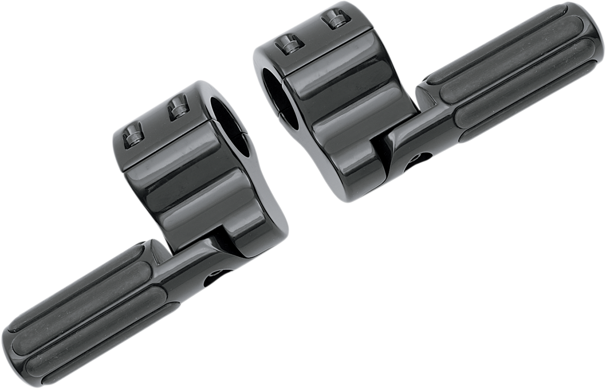 LINDBY CLAMP-ON FOOTPEGS FOOTPEG CLAMPON DOVE BLK