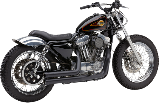 COBRA SPEEDSTER SHORT 909 2-INTO-2 SYSTEMS FOR HARLEY-DAVIDSON 2002 - 2003 Black Speedster Short 909 2-Into-2 Exhaust System