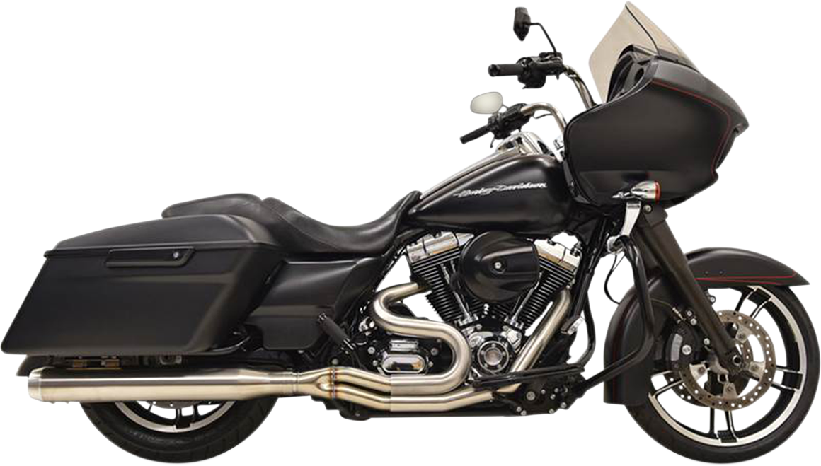 BASSANI XHAUST LONG ROAD RAGE III STAINLESS 2-INTO-1 SYSTEMS FOR HARLEY-DAVIDSON 1995 - 2013 Long Road Rage III Stainless 2-Into-1 Exhaust System