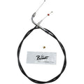 BLACK VINYL THROTTLE AND IDLE CABLES FOR HARLEY-DAVIDSON