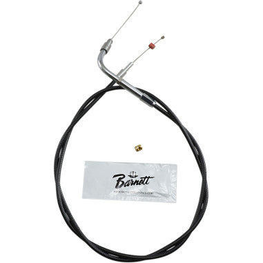 BLACK VINYL THROTTLE AND IDLE CABLES FOR HARLEY-DAVIDSON