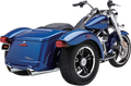 COBRA 909 SLIP ON MUFFLERS FOR HARLEY-DAVIDSON 2015 - 2020 Chrome 909 Slip-On Mufflers