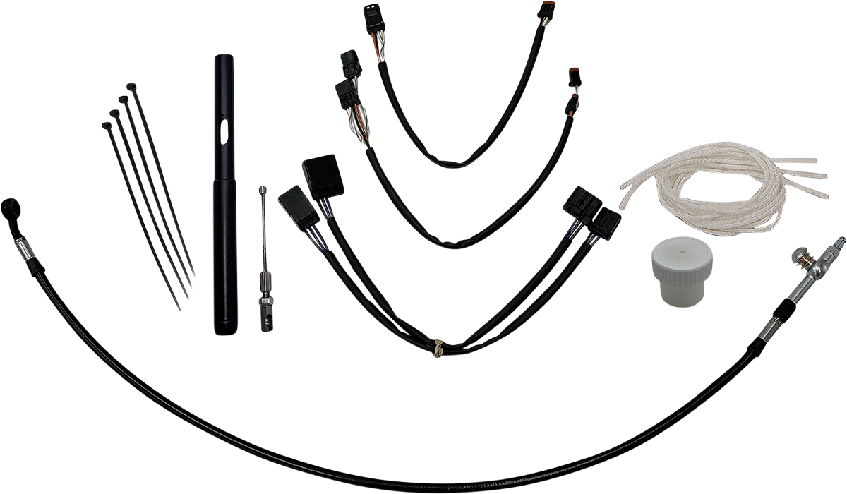 EZ Install Kits Black Braided For Harley Davidson
