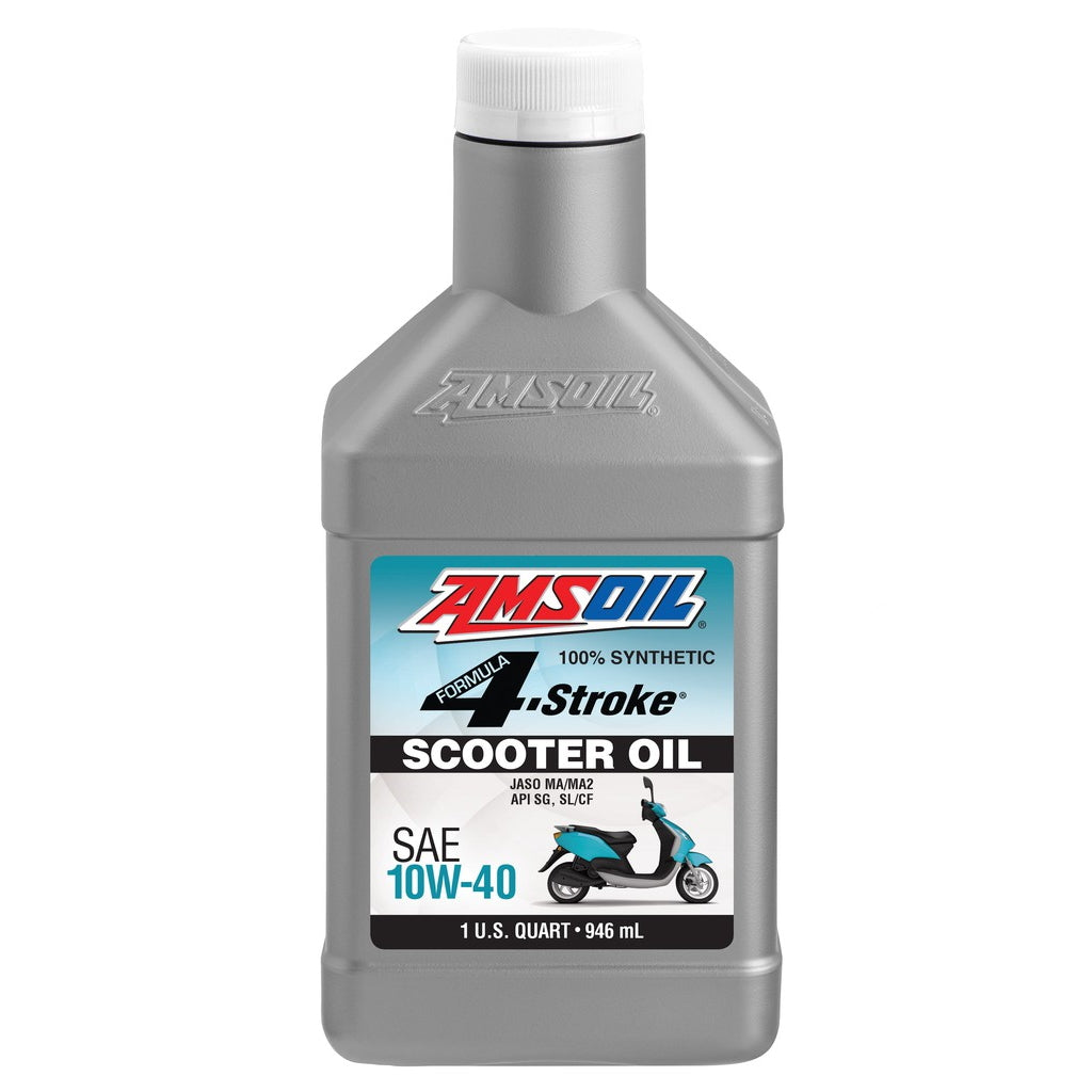 Aceite Amsoil ASOQT 10W-40 Formula 4-Stroke Synthetic Scooter Oil 1Q (946 mL)