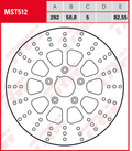 Fixed Round Front Multi-Spoke Brake Disc for Harley Davidson