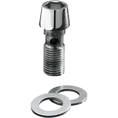 POLISHED CHROME TAPERED SOCKET-HEAD BANJO BOLT FOR HARLEY-DAVIDSON