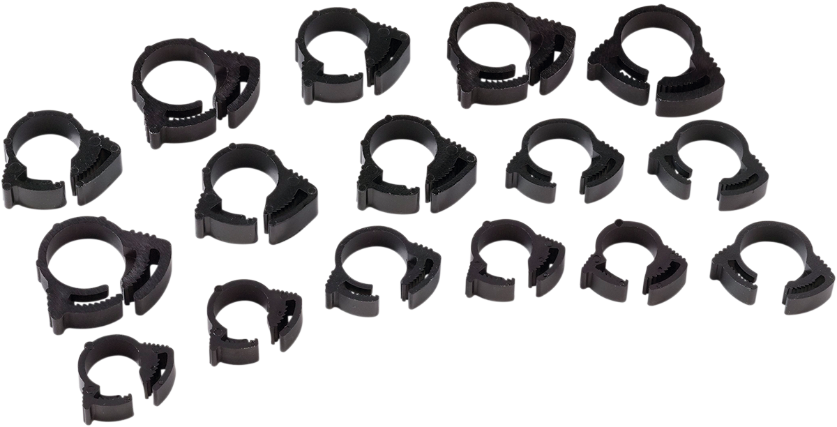 MOOSE RACING HARD-PARTS NYLON RATCHET CLAMPS CLAMPS NYLON RATCHET 16PC