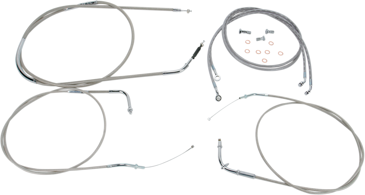 BARON HANDLEBAR CABLE AND LINE KITS CBL LINE KT 16" VN2000