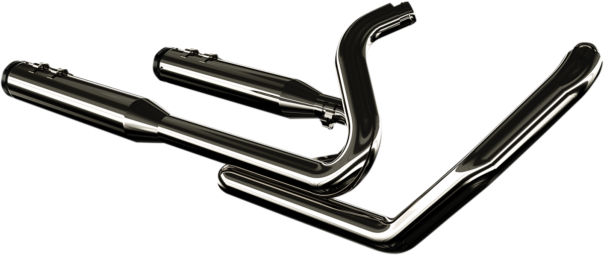 KHROME WERKS 2-INTO-2 TWO-STEP CROSSOVER HEADER SYSTEMS FOR HARLEY-DAVIDSON 2010 Eclipse 2-Into-2 Exhaust System