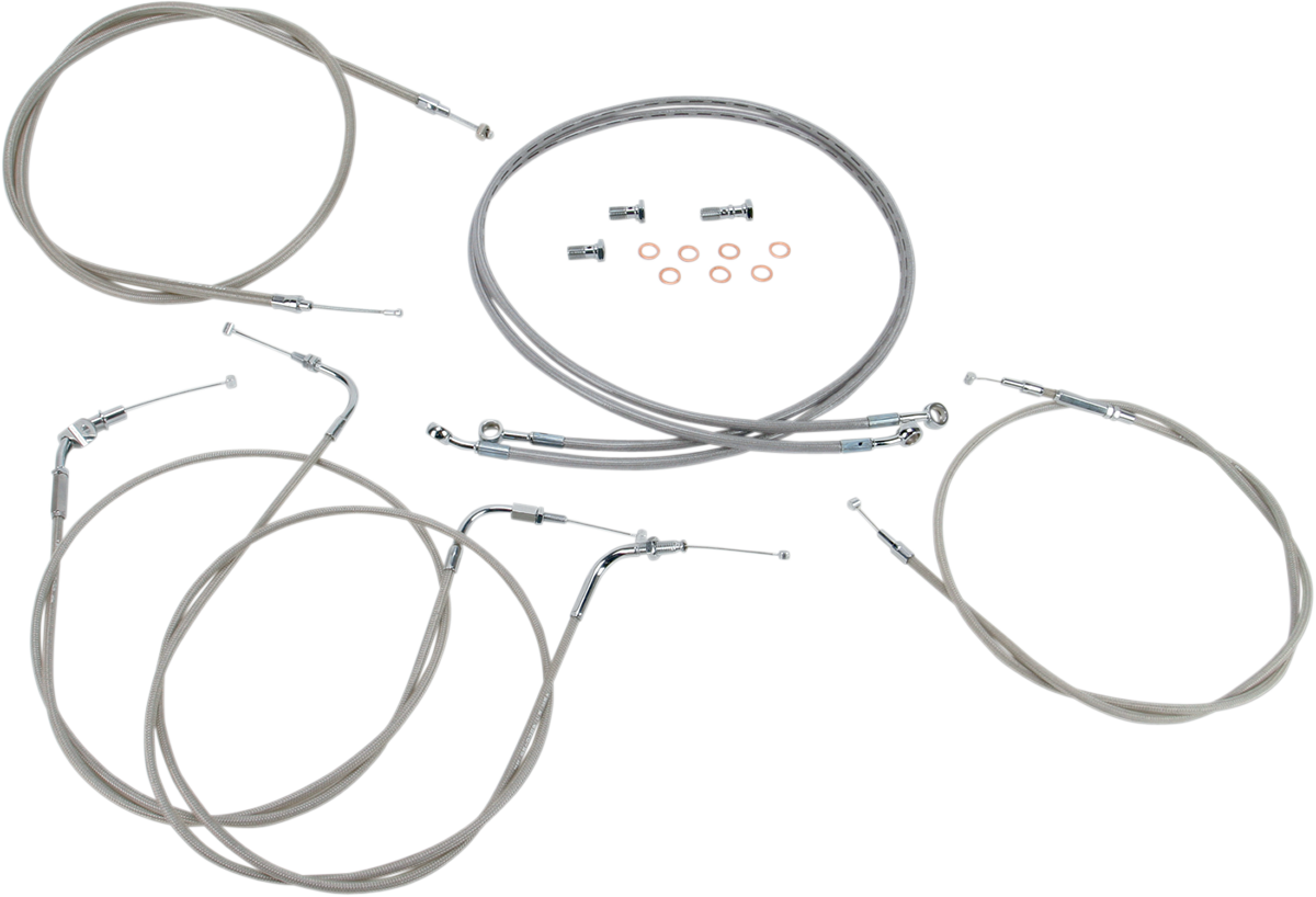 BARON HANDLEBAR CABLE AND LINE KITS CBL LINE KT 12"XVS1100CL