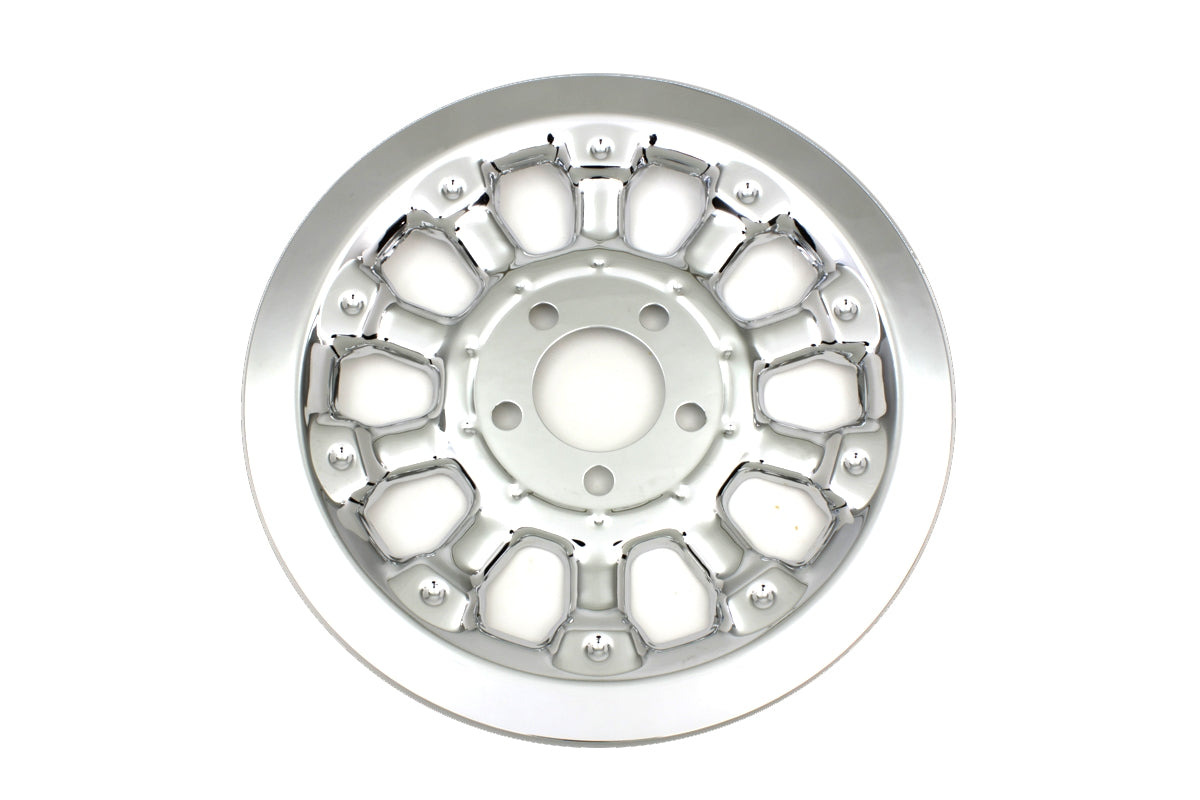 Magnum Rear Pulley Sprocket Cover Chrome For Harley-Davidson Dyna 2007-2017