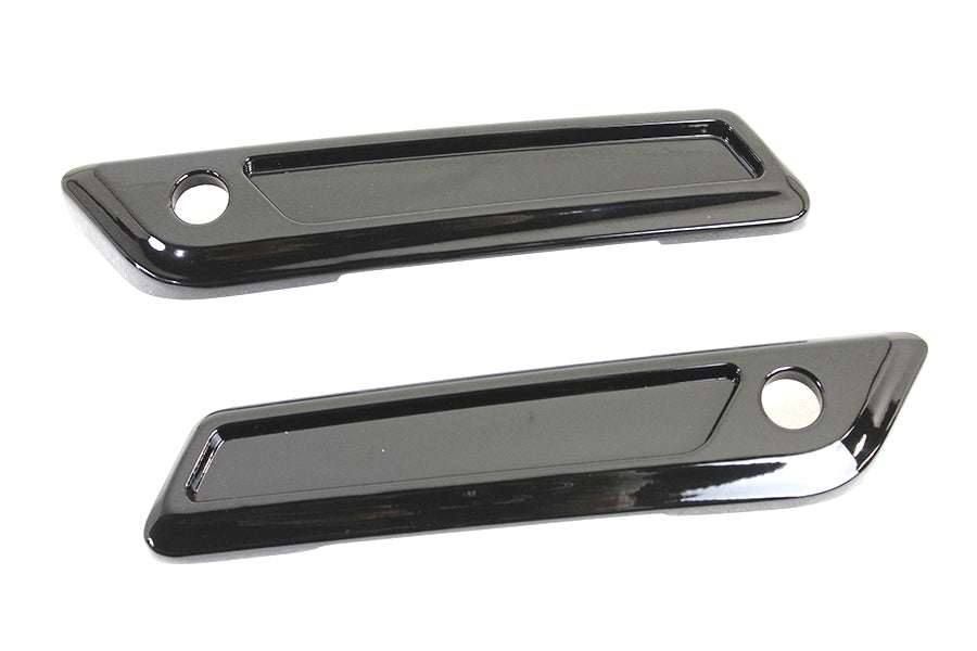 Gloss Black Saddlebag Latch Kit for Harley-Davidson