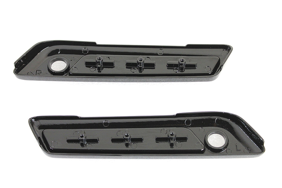 Gloss Black SaddleBag Latch Kit voor Harley-Davidson