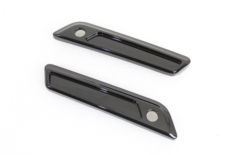 Gloss Black Satteltbag Latch Kit für Harley-Davidson