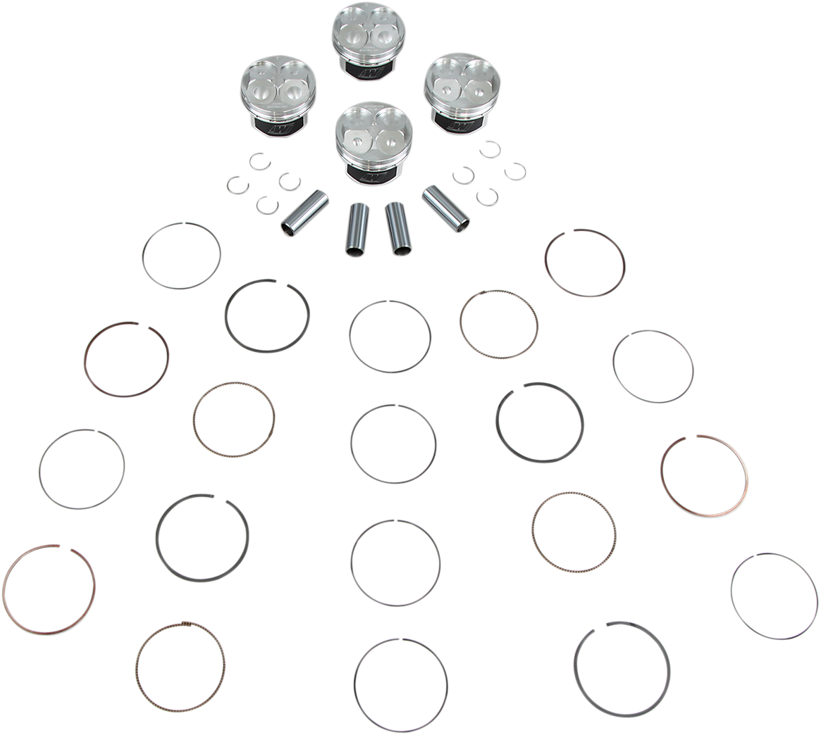WISECO FORGED PISTON KITS PISTON KIT R6 4V DOMED
