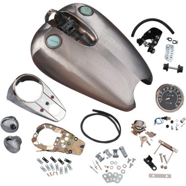 EXTENDED DASH-STYLE RUBBER-MOUNT QUICKBOB® TANK KITS FOR HARLEY-DAVIDSON