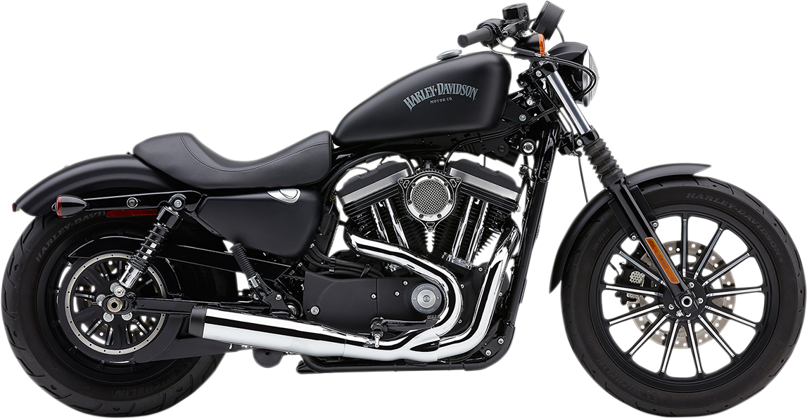 COBRA EL DIABLO 2-INTO-1 EXHAUST SYSTEMS FOR HARLEY-DAVIDSON 2007 - 2013 Chrome/Black El Diablo 2-Into-1 Exhaust System