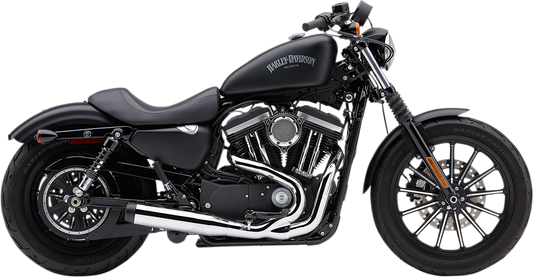 COBRA EL DIABLO 2-INTO-1 EXHAUST SYSTEMS FOR HARLEY-DAVIDSON 2007 - 2013 Chrome/Black El Diablo 2-Into-1 Exhaust System