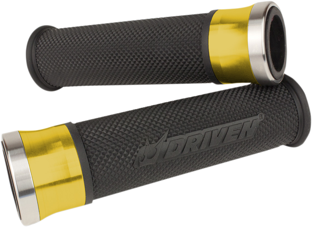 DRIVEN RACING HALO GRIPS GRIP HALO GOLD/BLACK