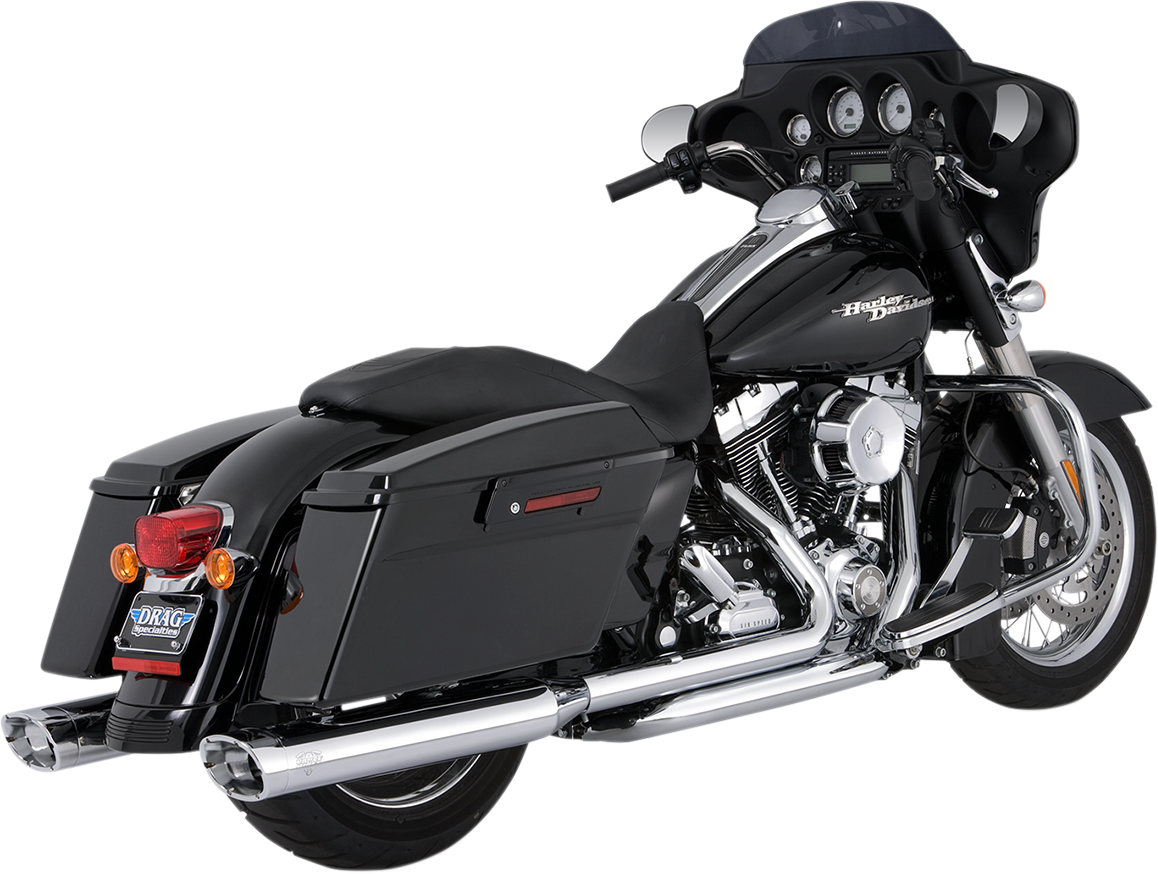 VANCE & HINES DRESSER DUALS HEADER SYSTEMS FOR HARLEY-DAVIDSON 2009 - 2013 Chrome Dresser Duals Header System