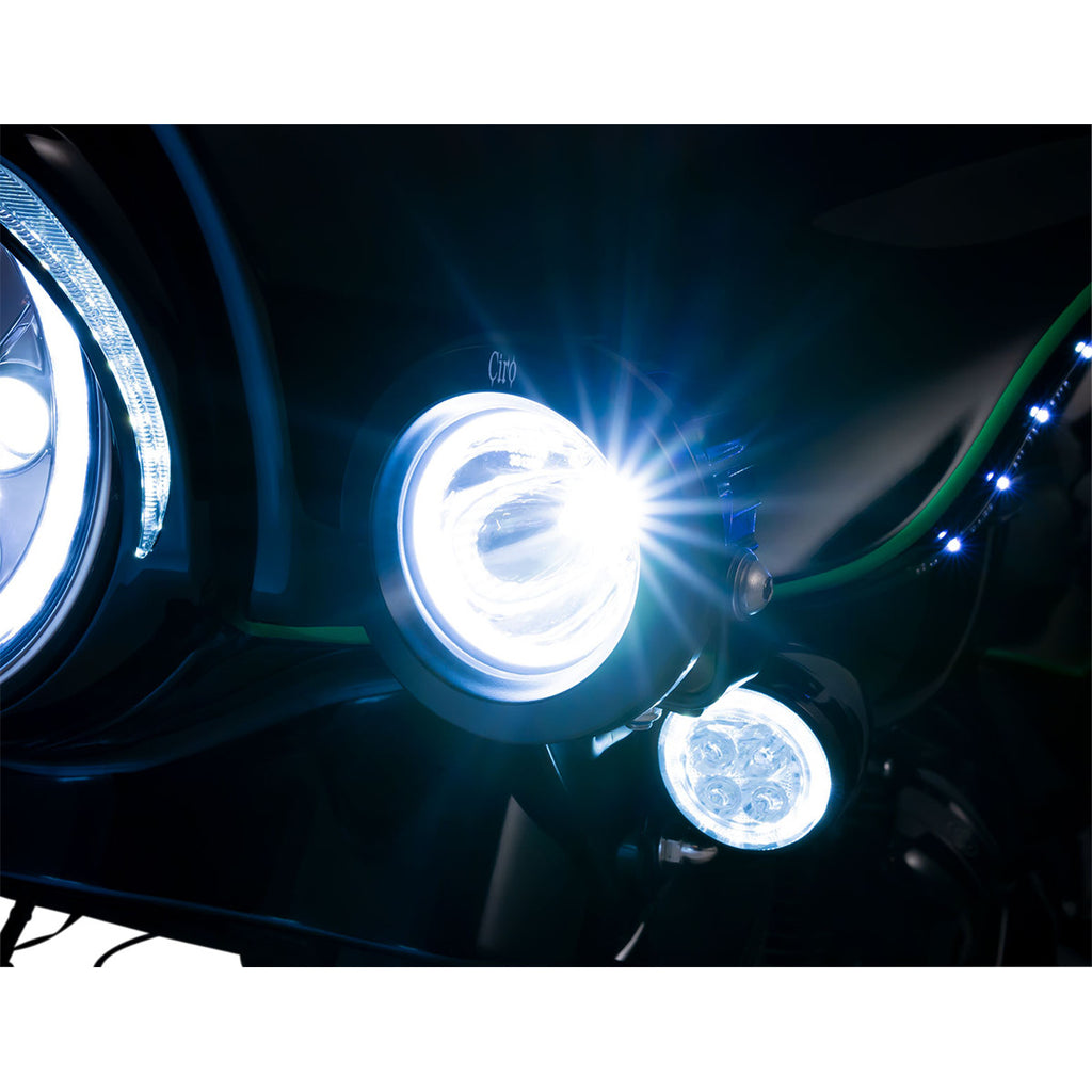 Tac-10 Light Cannons For Harley Davidson