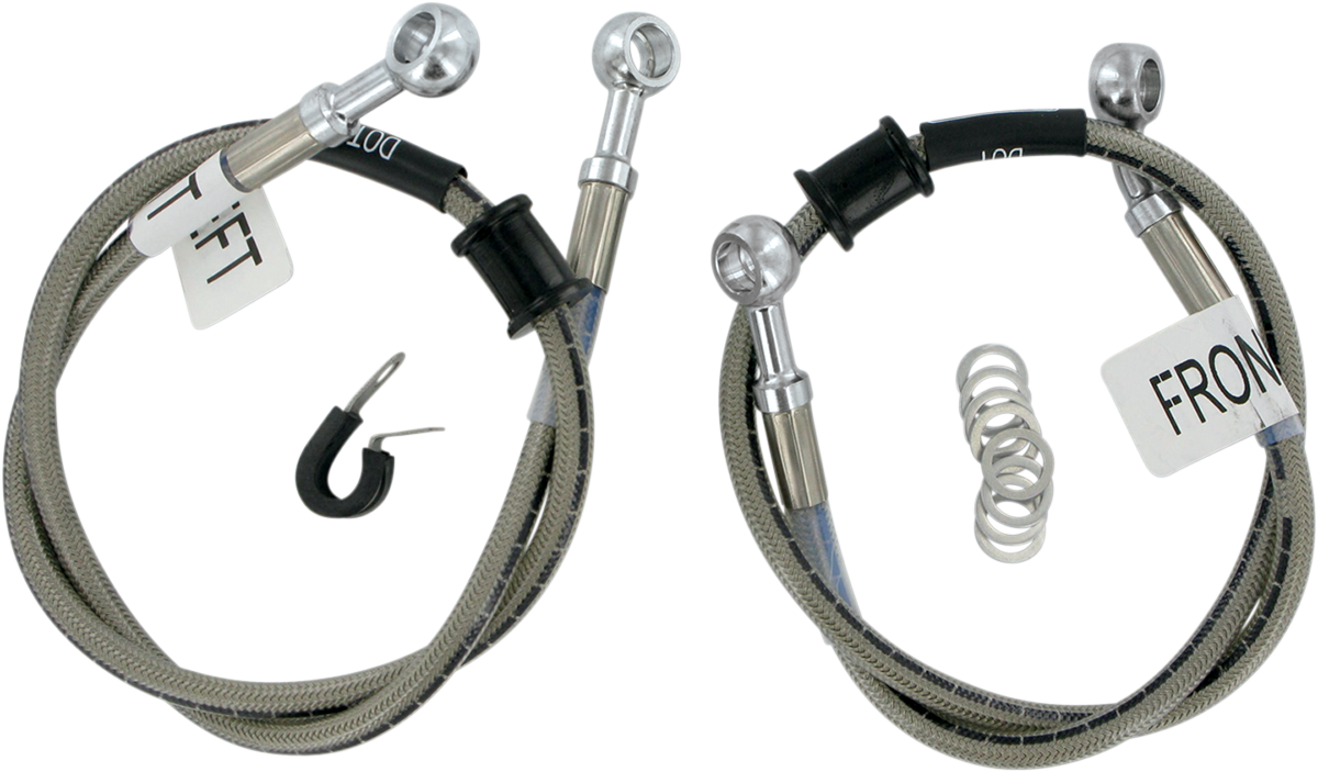 RUSSELL CYCLEFLEX™ BRAKE LINES FR 2LN RACE KIT 91-01 YAM