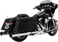 VANCE & HINES 4" ELIMINATOR 400 SLIP-ON MUFFLERS FOR HARLEY-DAVIDSON 1995 - 2013 Chrome/Black Eliminator 400 Slip-On Mufflers