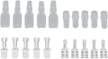 SHINDY TERMINAL SETS CONNECTOR KIT FLAT