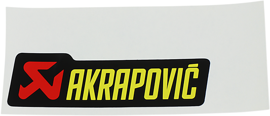 AKRAPOVIC REPLACEMENT PARTS STICKER AKRAPOVIC 100X29