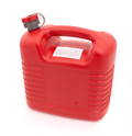 Rote 20-Liter-Kraftstoffkanister mit flexiblen Ausgießern