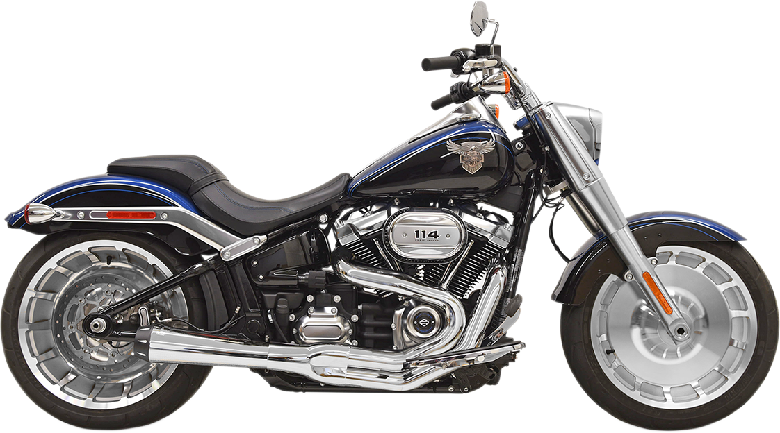 BASSANI XHAUST ROAD RAGE GEN II 2-INTO-1 SYSTEMS FOR HARLEY-DAVIDSON 2018 Chrome/Black/Natural Road Rage 2-Into-1 Exhaust System