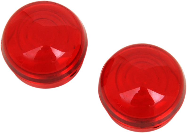 DRAG SPECIALTIES CHROME MARKER LIGHTS RED LENS FOR DS-282040/1