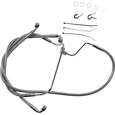 EXTENDED LENGTH STAINLESS STEEL BRAKE LINE KITS FOR HARLEY-DAVIDSON