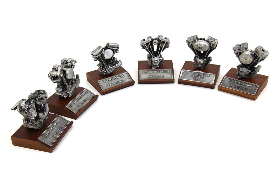 Vintage Collector Pewter Harley-Davidson 1929-2017 Motor Model Set
