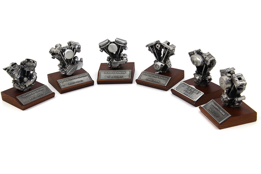 Vintage Collector Pewter Harley-Davidson 1929-2017 Motor Model Set