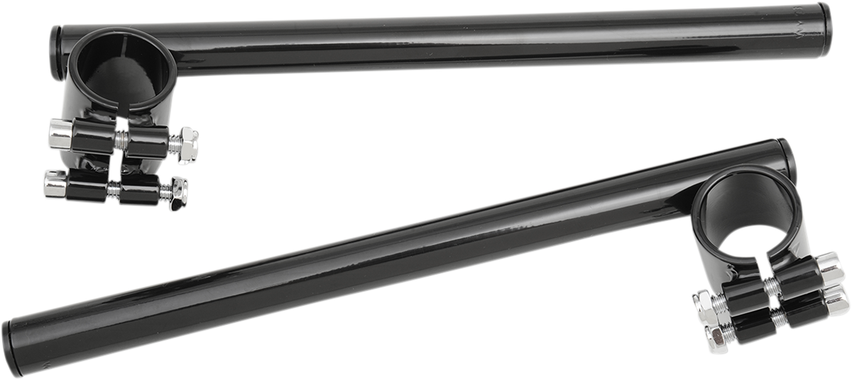 EMGO 7/8" STEEL CLIP-ON HANDLEBARS CLIP ON 7/8" 33MM BLACK